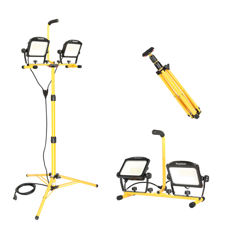 Lampu Kerja Tripod LED Dual-Head 10000 Lumen