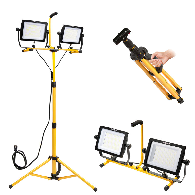 Lampu Kerja Tripod LED Dual-Head 30000 Lumen